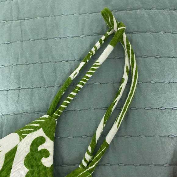 EUC Milly Green White Cotton Dress Sz 12 - Picture 9 of 13